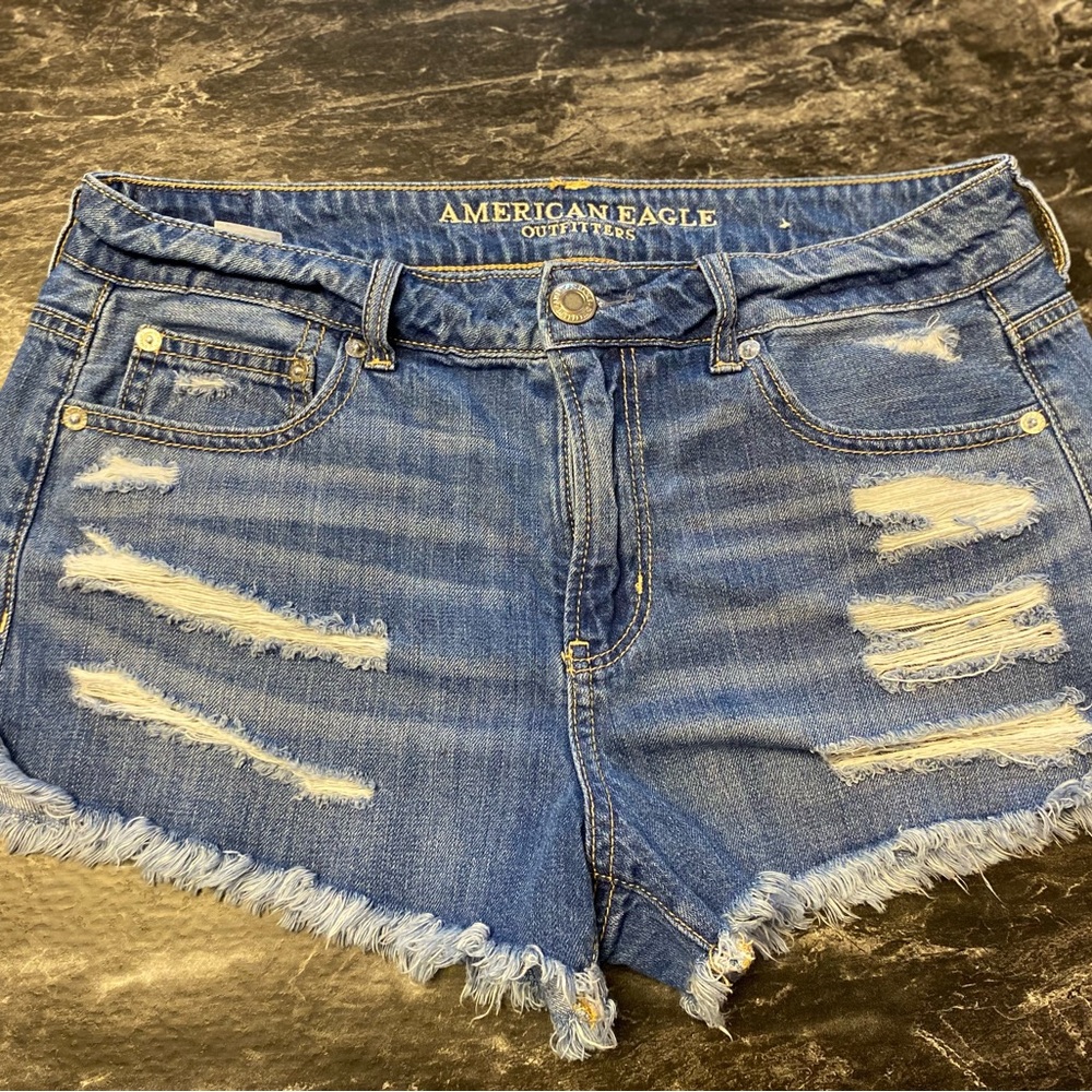 American Eagle Distressed Denim Shorts